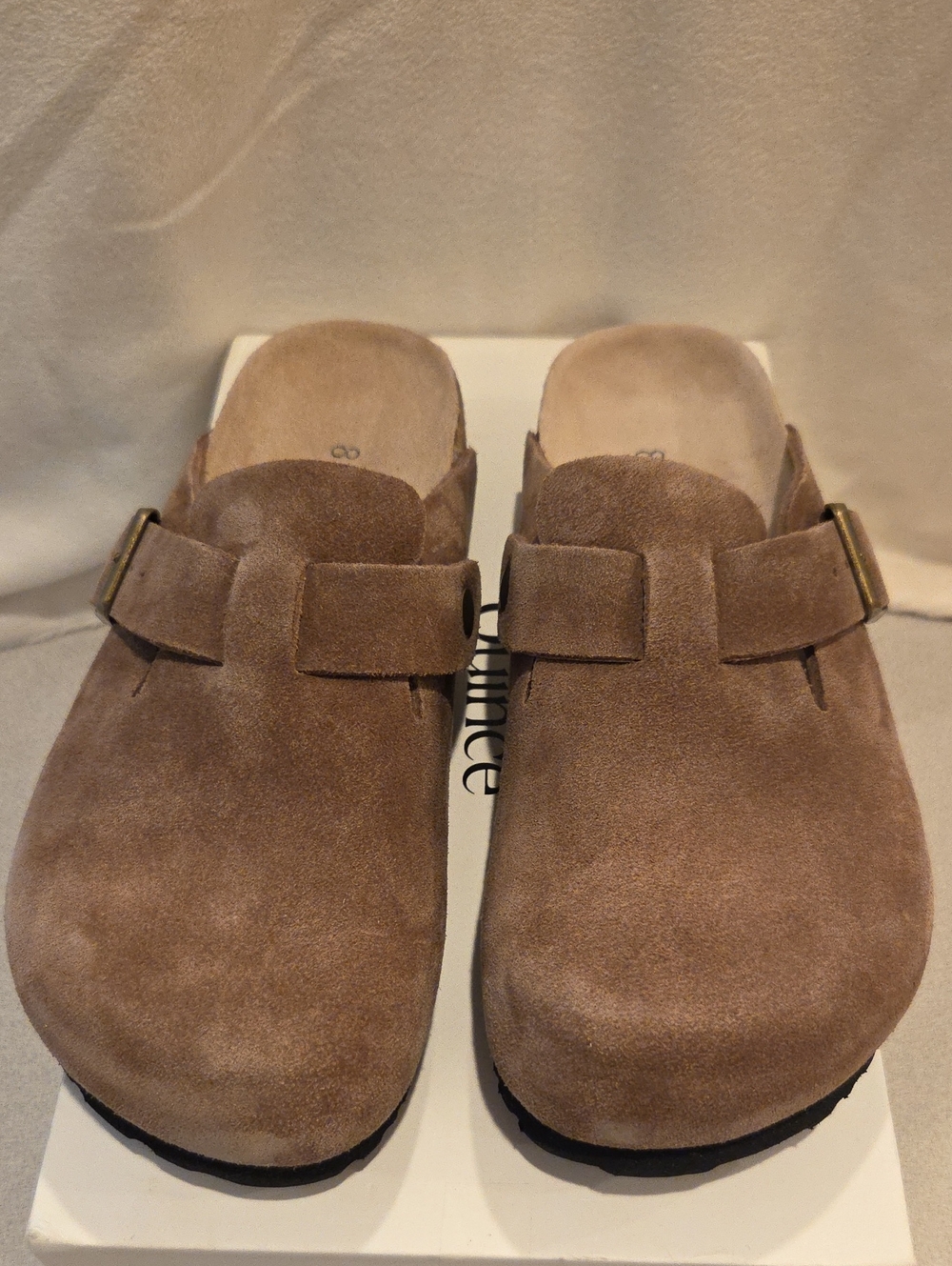 Quince Water Repellent Suede Clog Mule - Picture 3 of 8